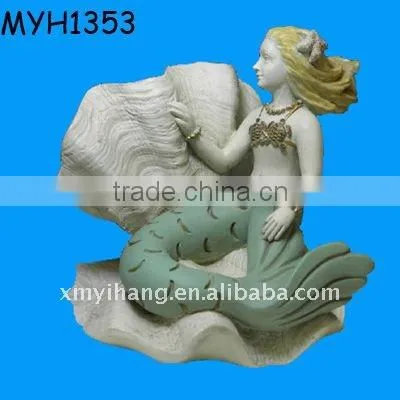 resin mermaid dolphin