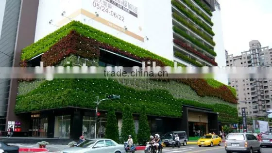 2014 hot sale fake/plastic/artificial plant wall for landscaping