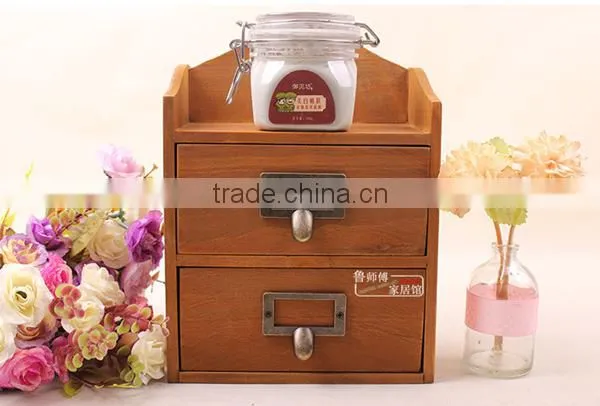Antique style jewelry storage cabinets zakka storage mini cabinets with 2 drawer