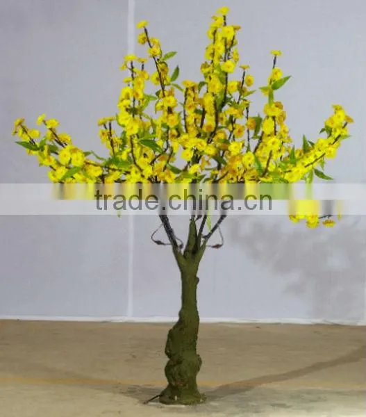 SJ20170031 Hot sale artificial indoor led lighted tree in different colors