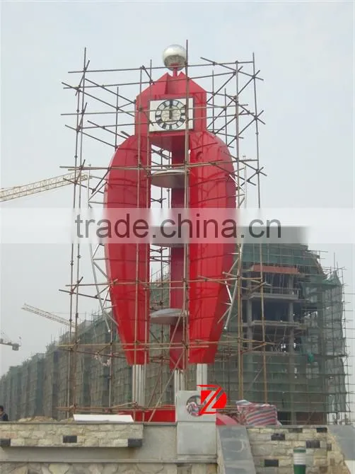 Outdoor Stainless Steel Large Clock Sculpture