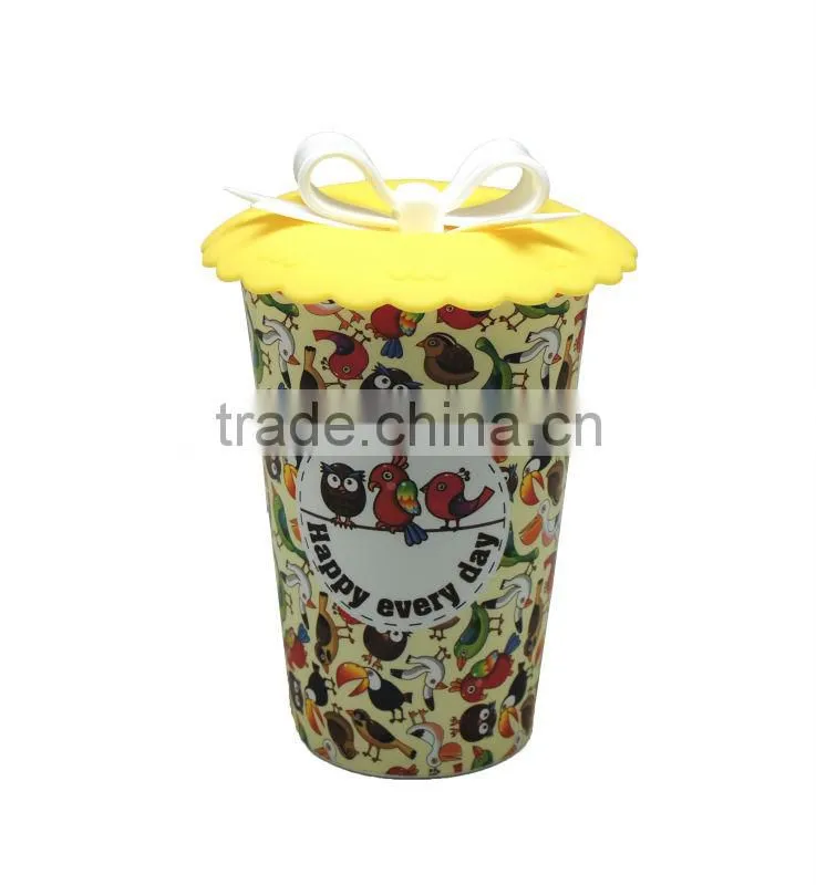 Bamboo Fiber Coffee mug with silicone band