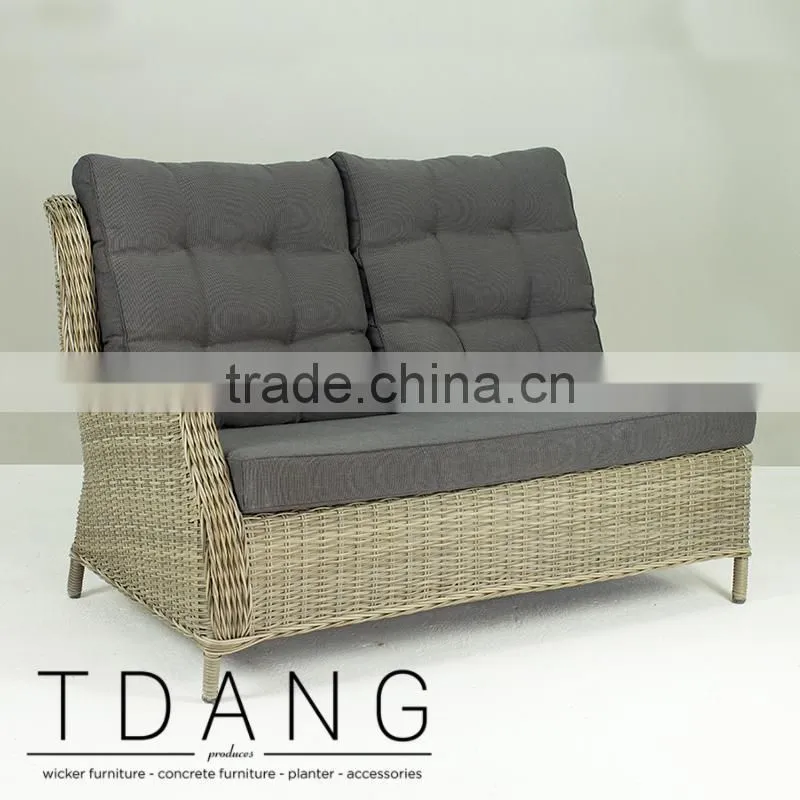 Hanna Wicker Sofa Right Hand- Modern Outdoor Wicker Furniture - Rattan Corner Sofa Sets