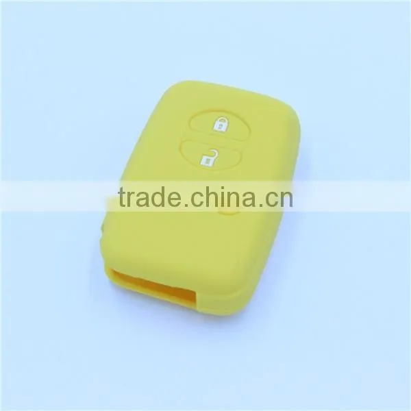 for Toyota Land Cruiser Prado(2010) Camry Highlander Prado Silicone 3 Buttons Car Remote Fob Shell Key Holder Case Skin Cover