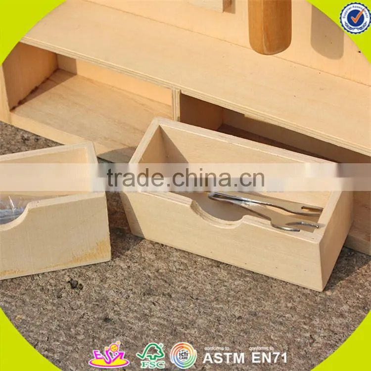 wholesale colorful disassembly tool sets toy for kids high quality wooden tool sets toy W03D024