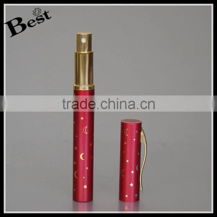 2017 high quality 6ml mini perfume spray bottle pen perfume spray bottle red refillable perfume spray bottle