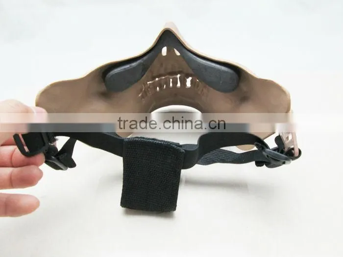Plastic Skull Half Face Safety Mask