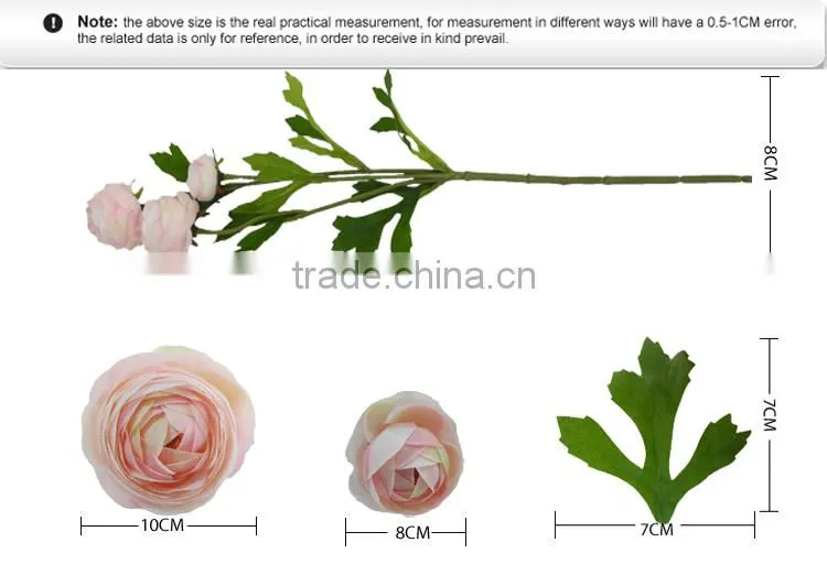 silk cloth high quality decoration small ranunculus flowers