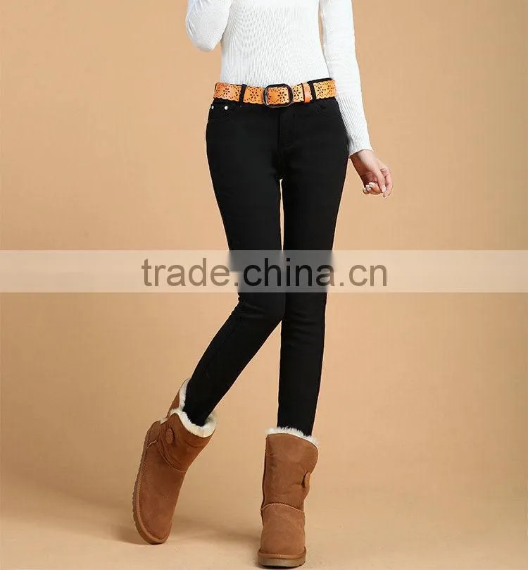 wholesale cheap price high quality Winter candy color Skinny Tight Zip Legging Stretch Pant Slim Jeggings Pencil Trouser