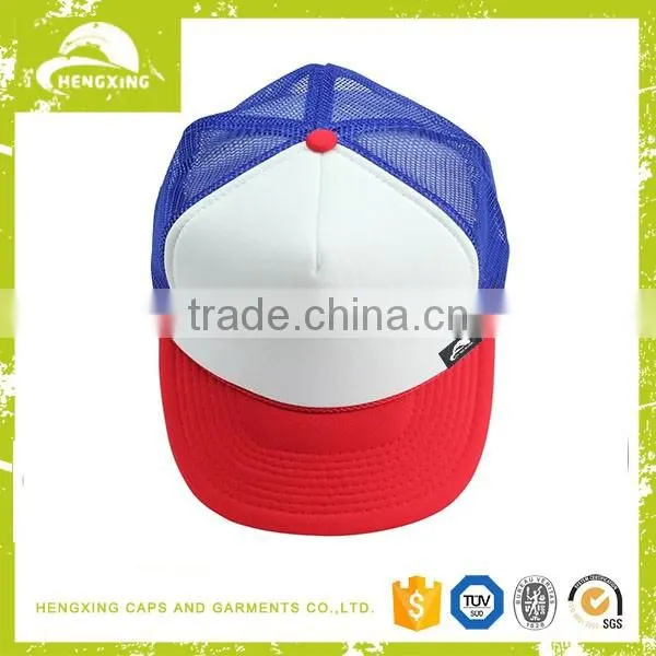 Custom fashion 5 panel dark grey trucker cap