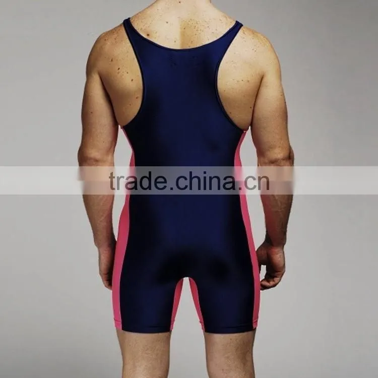 China factory cheap sublimated custom wrestling singlets