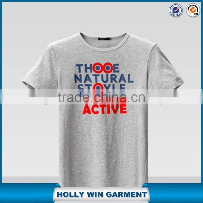 Shirt factory short sleeve plain tshirt with fashion style