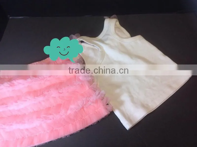 Sweet Girls Pink Ruffle Tulle Pettiskirts Set Boutique Chiffon TuTu Dresses