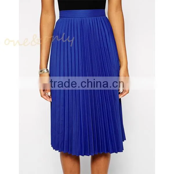 chiffon pleated maxi skirt
