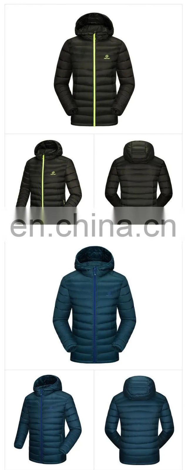 Fashion custom nylon quilted jacket ultra light down jacket for men