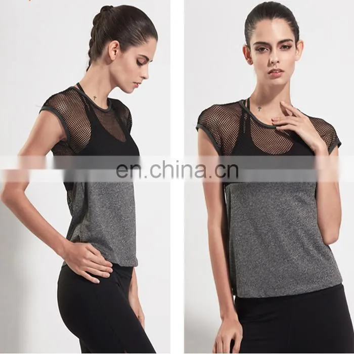 2017 Summer classic wholesale quick dry women t-shirts Comfortable bodybuilding microfiber shirt
