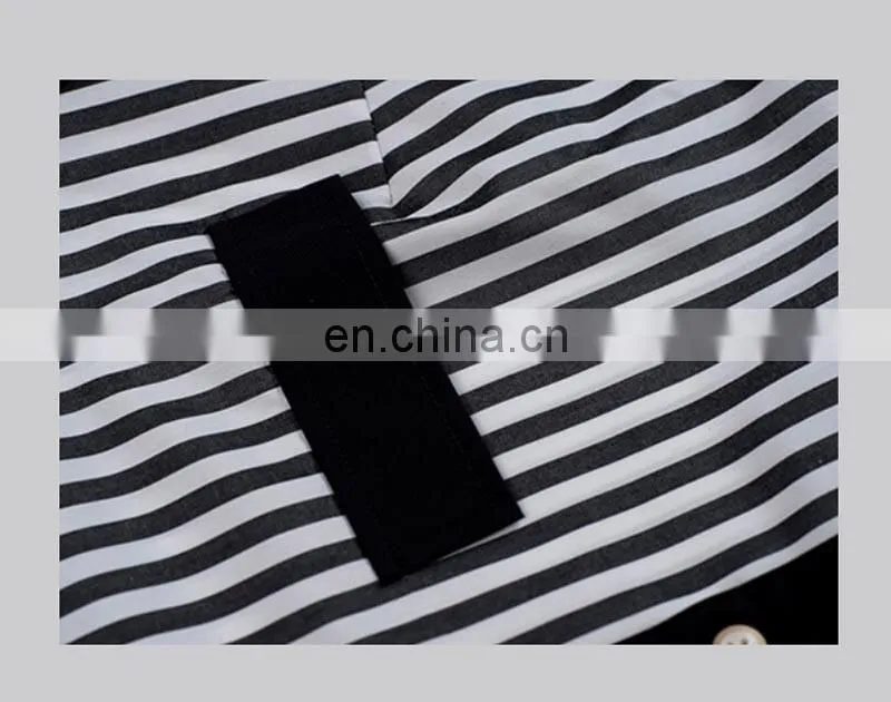 Classical black and white stripe ladies blouse or tops