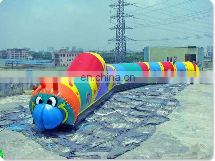 Orange Insect Inflatable Tunnel Games
