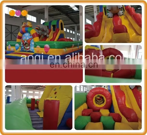Colorful inflatable toy inflatable mini combo jumper with inflatabe mini slide outdoor inflatable kid playground in 2016