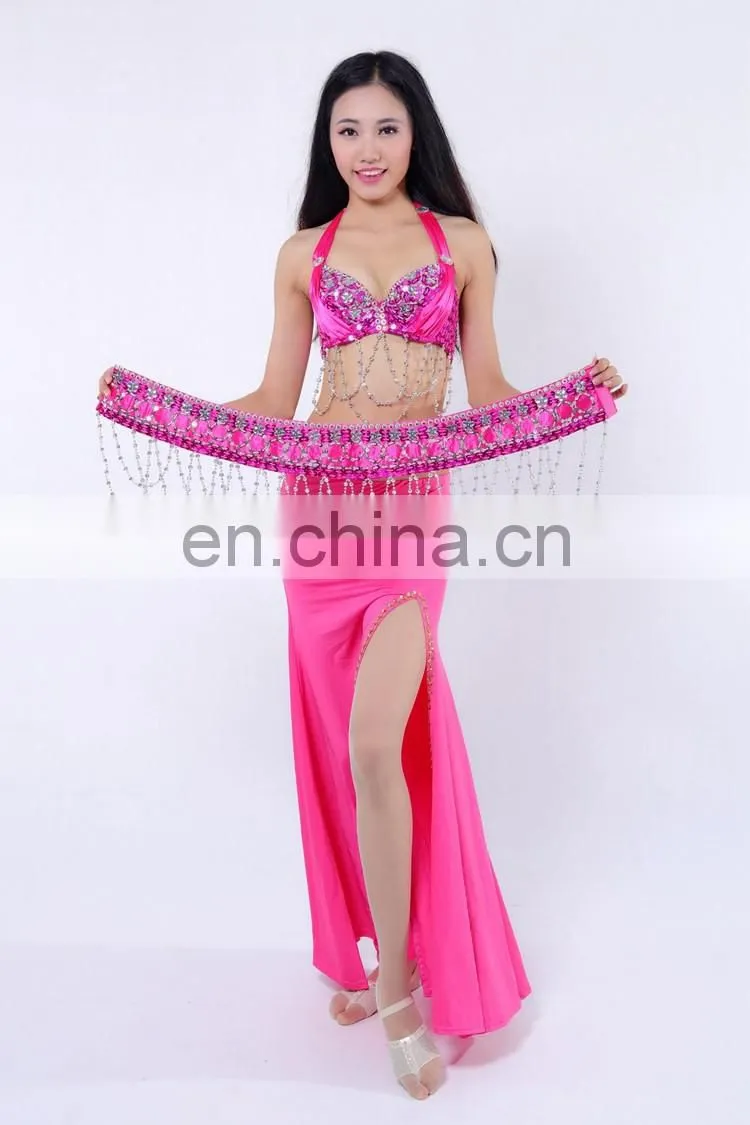 New sequins beading tassel elegant belly dance costumes outfit
