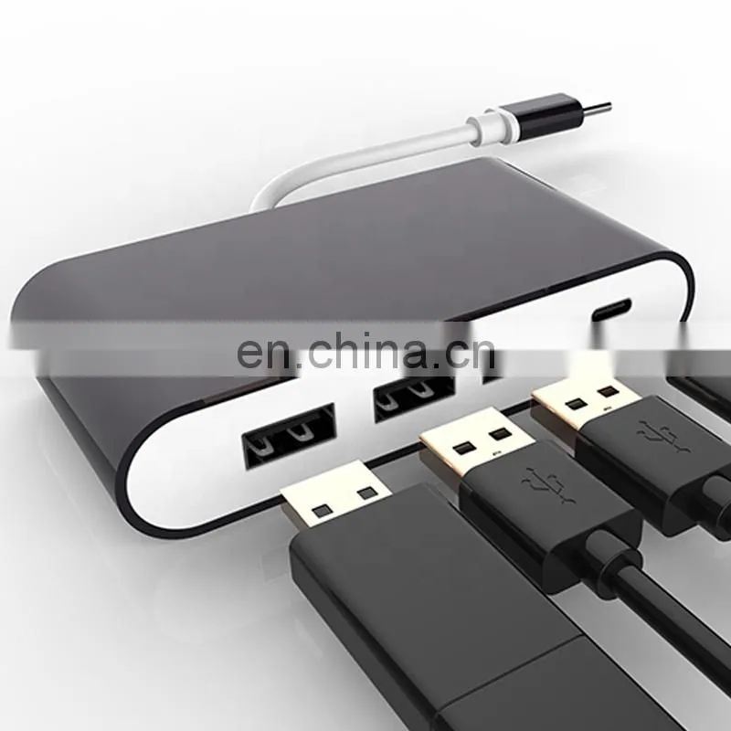 aluminium alloy PVC 4 in 1 usb 2.0 type c adapter