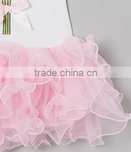 Chiffon top + skirt set,baby pettiskirt, tutu top, Girls Tutu Skirt