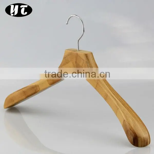 HA611 eco-friendly thick bamboo clothes hanger
