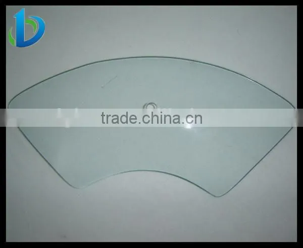 custom shape tempered lighting glass sheet