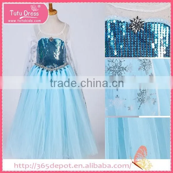 Lace decoration two layers long sleeve ankle-length gauze dress halloween costume