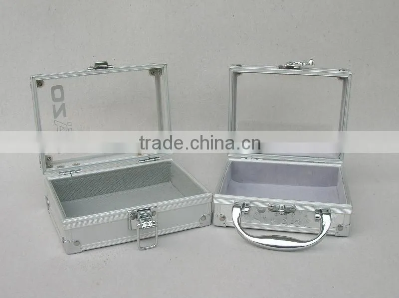 2015 Aluminum acryl case with logo print zise 240*170*120MM