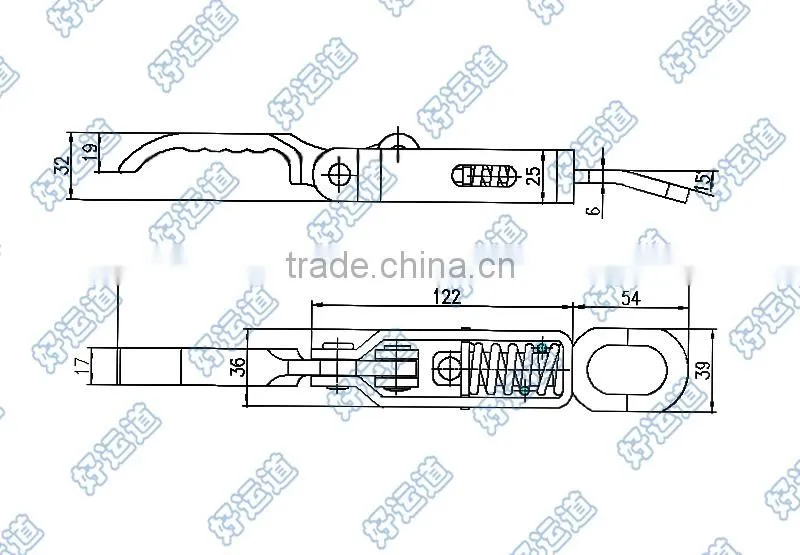 08103 Truck spring buckle latch hook fastener
