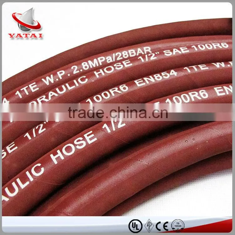 Low Pressure High Flexible Fiber Rubber Hose Heat Resistant