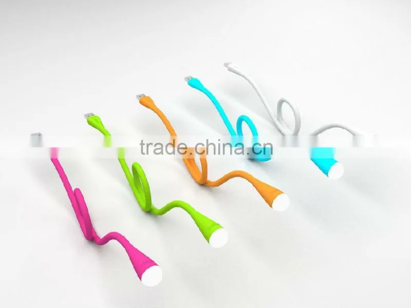 white color pc USB connect light LED USB light muti-color 0.5w DC 3V black bendable easy carrying