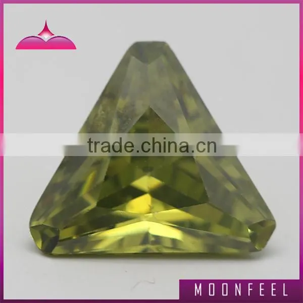 Peridot triangle shape items for jewelry making