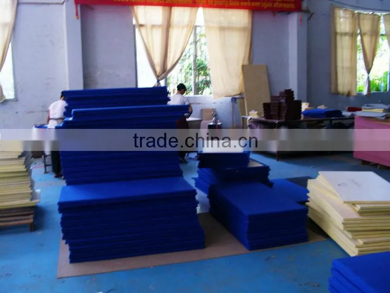 Cinema good decoration soundproof fabric panel