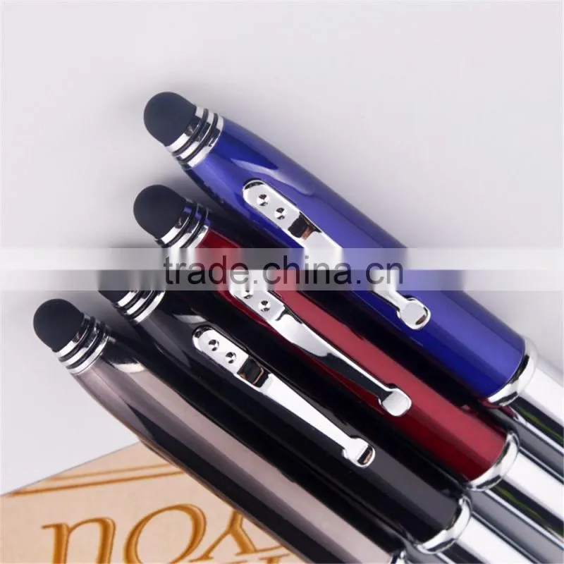 multi-function pen metal touch pen with light pen
