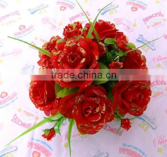 LS-006 artificial flower used for decoration(rose,peony,narcissus,clove)
