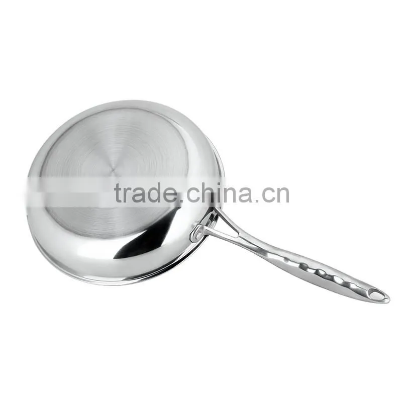 Popular 304 Stainless Steel Frying Pan