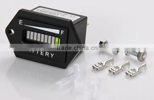 Free shipping! LED battery indicator for acid lead battery storage 12V 24V