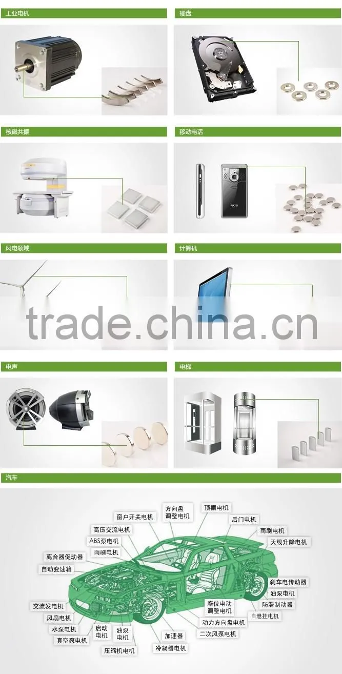 arc permanent ndfeb/neodymium magnet professional manufacturer certificated by ISO14001, ISO9001, ISO/TS16949