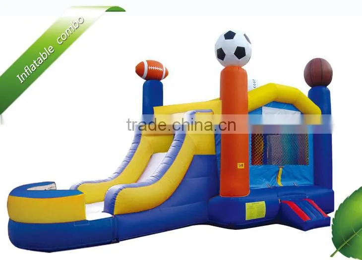 Inflatable combo bouncer house , little bounce house with slide ,inflatable combo