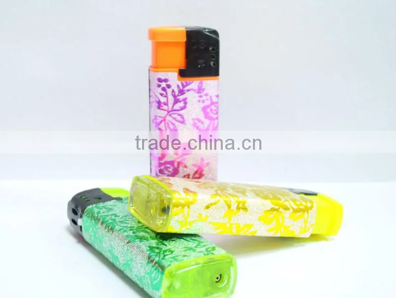 Small size new electronic cigarette gas lighter custom sticker windproof lighters