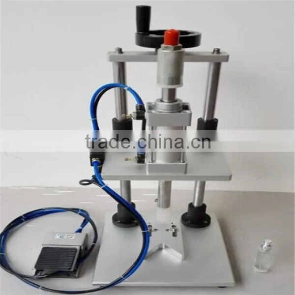 semi auto perfume collaring fitting/pneumatic perfume collaring machine