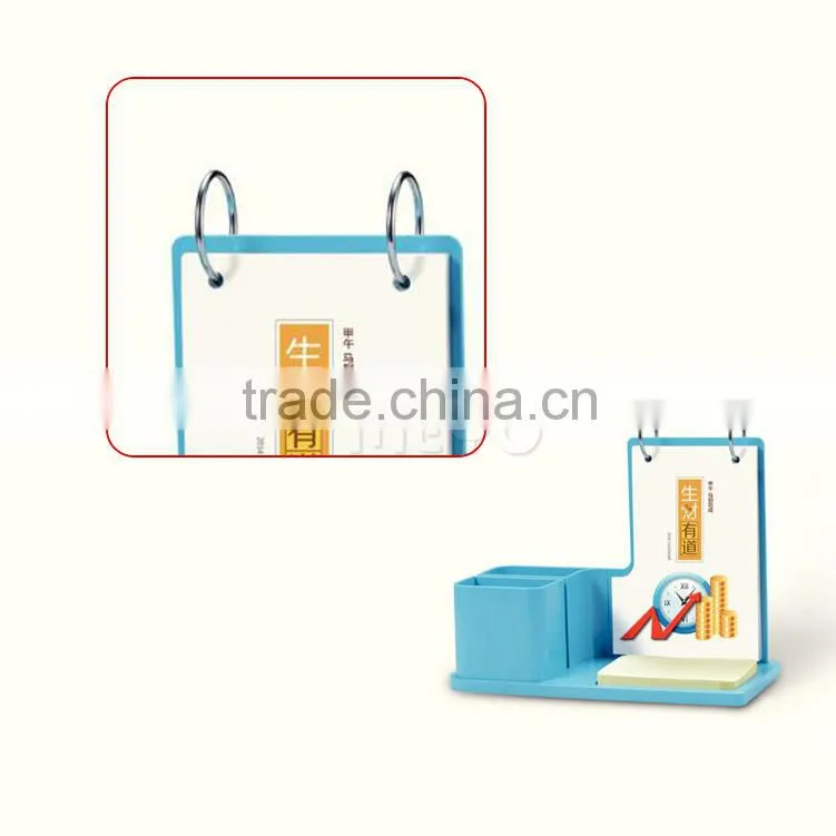Note Pad with Pen holder calender, Sticky Note with Calendar