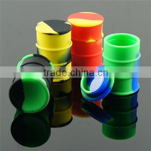 Best and health products silicone jars dab wax vaporizer oil container,silicone customized bho oil container for weed/wax/food