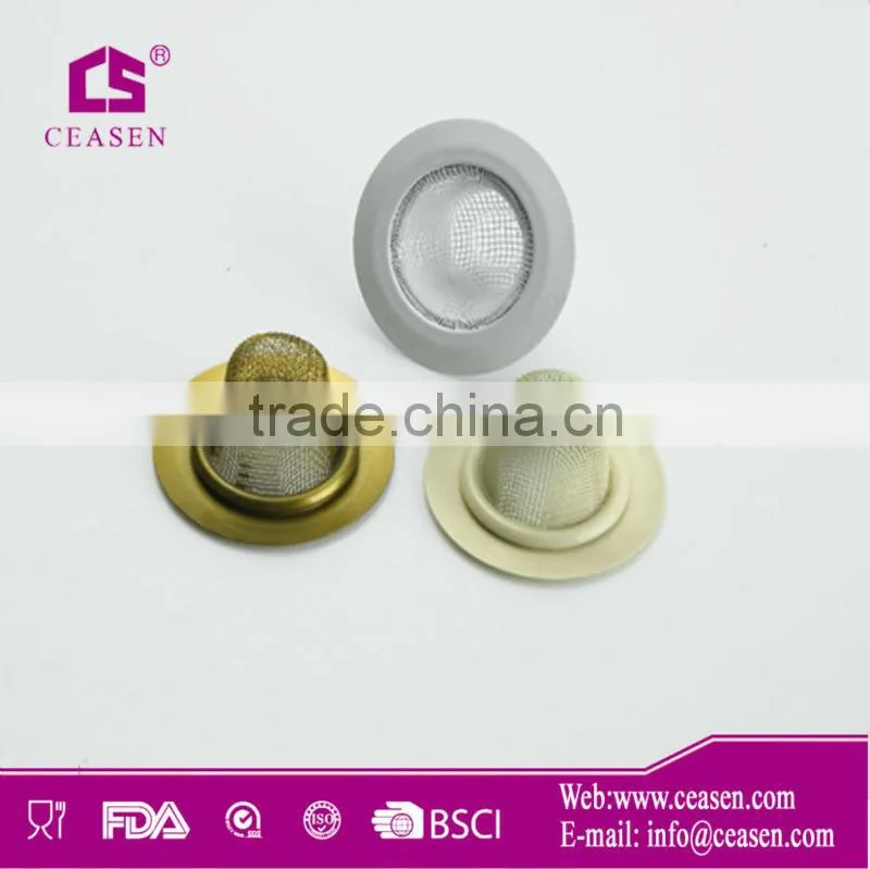 Stainless steel mesh sink strainer
