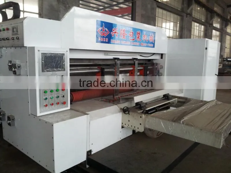 Auto printing slotting and rotary die cutting machine carton making machine