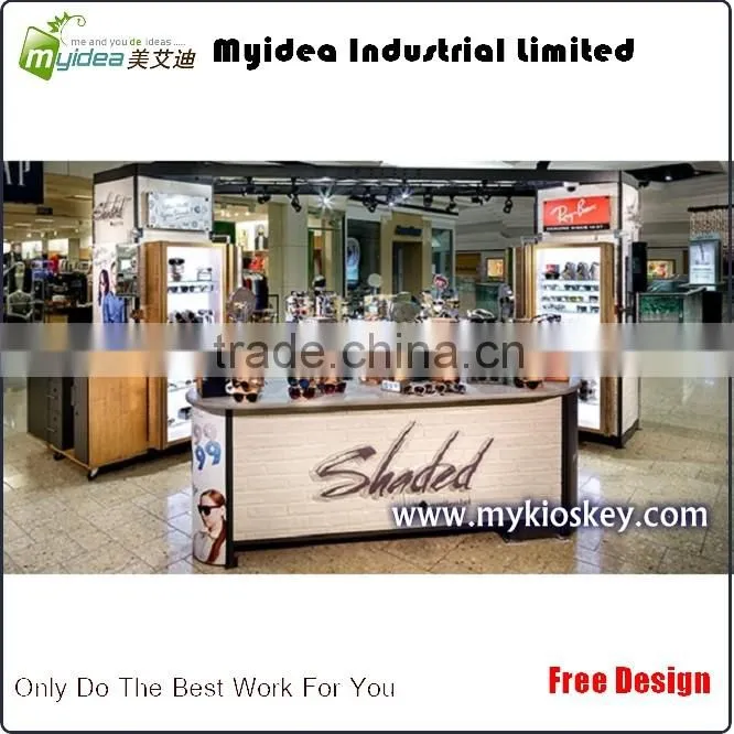 Best selling fashionable sunglass display kiosk and sunglass display stand