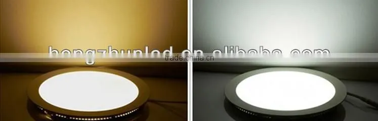 Hongzhun new product 6w 12w 18w glass panel with warranty 2 years