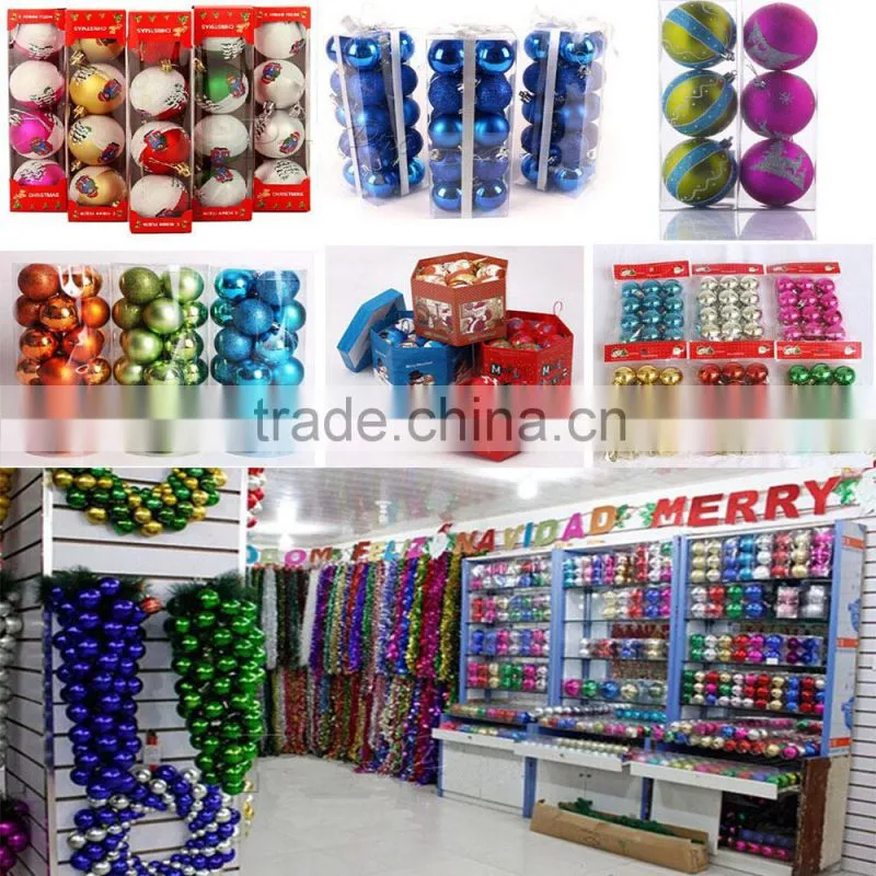 Printed plastic christmas ball/xmas ball/christmas decoration